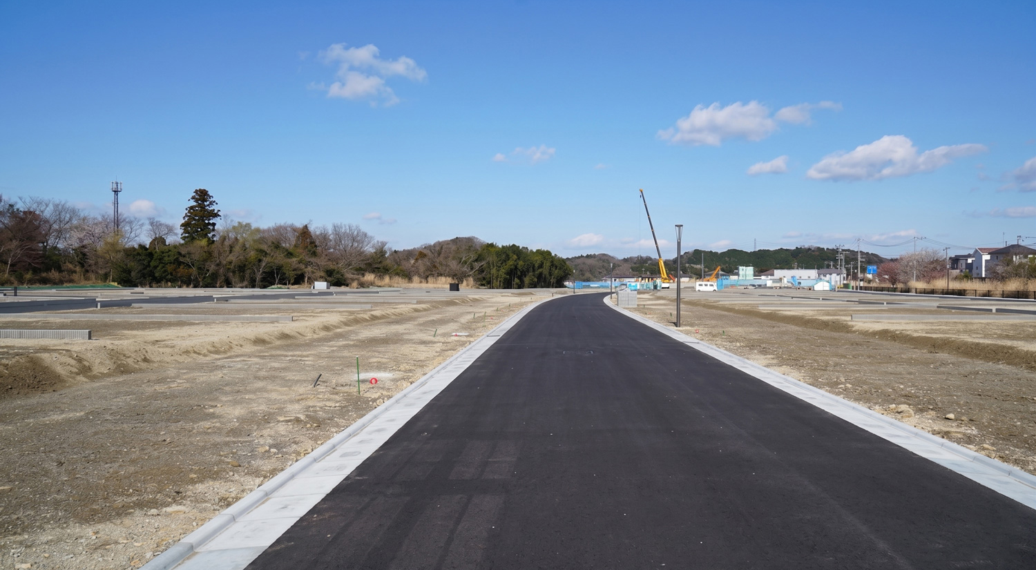 スマートリンクタウンいわき中央台 第1工区の街並み